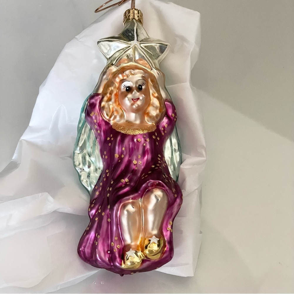 Angel Hanging on a Star Ornament by Christopher Radko